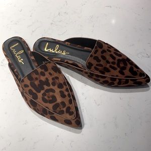 BRAND NEW leopard print mule